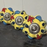 Darice Cabinet Knobs Drawer Pulls Set Of 6 Boho Style 1.5" Screw W/ Nut. Fixed Price $19.99.