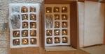 Khtumeware 25 Pack Drawer Pulls 1/4" Kitchen Cabinet, Solid Champagne Bronze. Fixed Price $28.00.