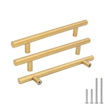 Goldenwarm 5 Pack Brushed Brass Cabinet Handles Inch Hole Centers,. Fixed Price $26.29.