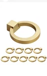 Weaverbird 12P Zinc Alloy Cabinet Knobs Gold Kitchen Hardware Drawer Pulls Rings. Fixed Price $28.80.