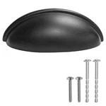 Black Kitchen Cabinet Pulls - 3 Inch Hole Center Cup Drawer Handles 10 Pack. Fixed Price $23.55.