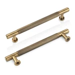 Saliseng -5 Pack Antique Brass Kitchen Cabinet Pulls, Inch Solid Dres.... Fixed Price $62.77.