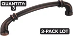 3-PACK Lot Jeffrey Alexander Lafayette 317-128DBAC Pull Oil Rubbed Bronze 5" Cc. Fixed Price $28.38.