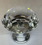 30MM / 1.2 Inch Homeideas Diamond Shape Crystal Glass Cabinet Knob - Set Of 6. Fixed Price $12.00.