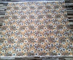 Vintage Fabric Material 60S 70S Polyester Floral Tan Orange Blue 63X59 Panel. Fixed Price $30.85.
