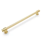 Bukobyhe 6PK 10" Brushed Brass Knurled Cabinet Handles & Gold Drawer Pulls. Fixed Price $100.27.