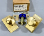 Emtek 8221PUS4 Providence Privacy Door Knob Set - Satin Brass. Fixed Price $96.72.