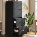 4-DRAWER File With Lock, Tall Wooden Filing Cabinets For Home Office. Fixed Price $199.99.