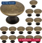 16 Pack Antique Brass Cabinet Knobs, Round Dresser Kitchen Drawer Knob, Si. Fixed Price $23.57.