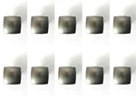 Lot Of 10 Richelieu Contemporary Square Cabinet Knob Antique Nickel 1-1/4". Fixed Price $37.94.