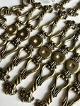 Set Of 14 Hardware Dresser Drawer 6.5 Backplate & Pulls Antique Brass KBC45496. Fixed Price $135.00.