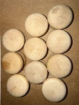 20PCS Round Wooden Unpolished Cabinet Knobs Handle. Fixed Price $19.99.