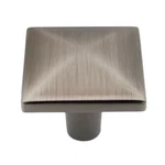 Amerock Extensity Antique Silver 1/8" Square Cabinet Knob BP29370AS. Fixed Price $5.33.