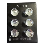 New Bino Sparkly Faceted Sphere Crystal Drawer Door Knob Pull Set 6 Pieces. Fixed Price $18.00.