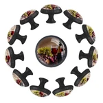 Lilibeely Pack Of 12 Cabinets Hardware Round 1.37X1.10X0.66 In, COLOR5. Fixed Price $54.29.