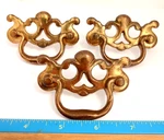 3 X Vintage Kbc 42094 Chippendale Batwing Brass Drawer Pull Handles 2.5 Centers. Fixed Price $20.00.