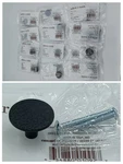 Allen + Roth Knob Matte Black Finish 1.1 Inch Lot Of 12. Fixed Price $17.00.