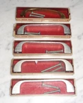 5 National Lock R208 Brass & Nickel Bar Cabinet Drawer Pull Handles Vintage. Fixed Price $54.00.