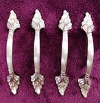 4 Count Amerock Polished Nickel Drawer Cabinet Handle Pull 1330 Leaf Design 5.5". Fixed Price $13.99.