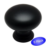 *5 Pack* Cosmas Cabinet Hardware Flat / Matte Black Knobs #4950FB. Fixed Price $6.55.