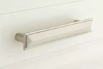 Signature Hardware, 6" Bresnick Solid Brass Cabinet Pull - Brushed Nickel. Fixed Price $14.00.