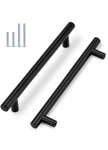 12 Pcs Probrico 7-9/16" Centers 10" Long Flat Black Cabinet Drawer Handle Pulls. Fixed Price $21.95.
