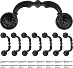 Pack Bail Pull Handles, 3.5 Hole Center Antique Inch, BLACK(8 Pcs). Fixed Price $28.41.