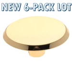 New 6-PACK Lot Amerock Round Cabinet Knob Pull Polished Brass BP3413-3. Fixed Price $12.74.