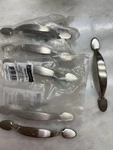 Liberty Hardware P50121C-SN-C 3" Spoon Foot Cabinet Pulls Satin Nickel Set Of 6. Fixed Price $30.00.