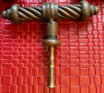 Top Knobs M629 Normandy Collection 3-5/8" T-shaped Twist Knob, Dark Patina. Fixed Price $17.99.