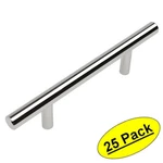 *25 Pack* Slim 3/8" Diameter Cosmas Polished Chrome Euro Bar Pulls 404-2.5CH. Fixed Price $32.99.