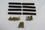 Top Knobs TK55GBZ Flat Rail Pull 3 1/2 Inch (c-c) Bronze Lot Of 8. Fixed Price $22.20.