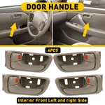 4PCS Inner Door Pull Handle Front Rear Left Right Beige For 2002-06 Toyota Camry. Fixed Price $18.04.