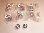 (lot Of 8) Hill Round Drawer Knobs Satin Chrome #P50156V-SC. Fixed Price $29.99.