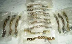 15 Brass "bs 10677" Signed Nos Unused Inch Cabinet Door Drawer Pull Handles. Fixed Price $108.00.