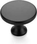 10 Pack 1-1/4 Inch Matte Black Round Kitchen Cabinet Knobs,zinc Solid Drawer Pul. Fixed Price $41.99.