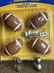 All-star Decor (1S102) 4 Football Drawer Pulls With Hardware New. Fixed Price $11.69.