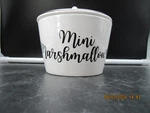 Sleigh Bell Bistro Hot Cocoa Bar Jar Mini Marshmallows. Fixed Price $10.00.