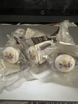 Lot Of Belwith P760-BQ Vtg Knob Pull Drawer Floral Flower Bouquet (FH1). Fixed Price $19.95.