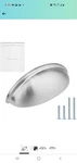 Lizavo Brushed Satin Nickel Cabinet Pulls Cup Kitchen Handles Modern. Fixed Price $18.65.