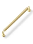 Jiasenbao 5 Pack Gold Cabinet Pulls 7-9/16" Hole Center Knurled Brass Drawer. Fixed Price $65.07.