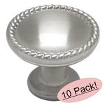 *10 Pack* Cosmas Cabinet Hardware Satin Nickel Knobs #4115SN. Fixed Price $18.03.