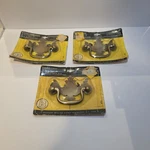 Set Of 3 Nip Vintage Brainerd Antique Brass Plated Drawer Pulls 02075XC. Fixed Price $29.00.