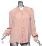 Vanessa Bruno Womens Pink Silk Lace Button Blouse Shirt Top FR38 US6 $428 New. Fixed Price $175.00.