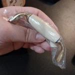 24 Belwith P463-AD 3" Cc Handles Cabinet Drawer Pulls Almond Porcelain Brass. Fixed Price $24.00.