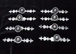 Cabinet Knob Backplate Lot Of 8 Drawer Pull Handle Hardware Kbc Vintage. Fixed Price $38.25.