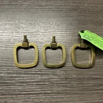 Kbc N5175 Brass Drawer Pulls Square Shaped 2" Nos (13. Fixed Price $18.00.
