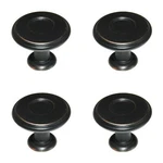 Pack Oil Rubbed Bronze 1/4" Cabinet Knob Pull BP27026-ORB Amerock Porter. Fixed Price $18.96.