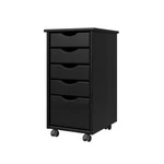 Adeptus Original Roll Cart, Solid Wood 4+1 Drawer Narrow Black -. Fixed Price $62.43.