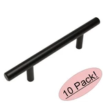 *10 Pack* 3/8" Slim Line Cosmas Euro Bar Flat Matte Black Pulls 404-2.5FB. Fixed Price $13.19.